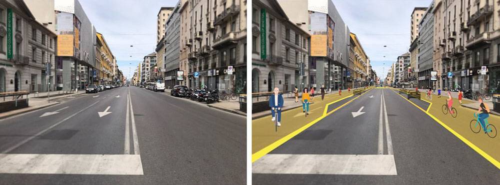 pista ciclabile Milano